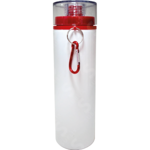 Botella de aluminio 750ml. Blanca tapa de rosca (Liquidación)