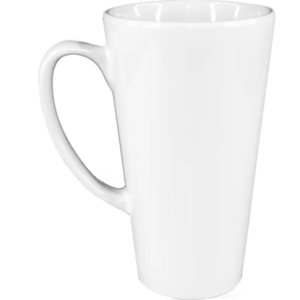 Taza de cerámica 17oz Blanca Cónica Color Make