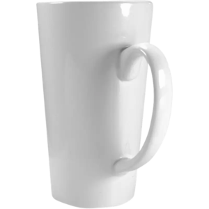 Taza de cerámica 17oz Blanca Cónica (Caja de 24) Color Make