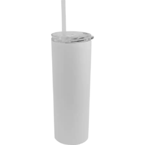 Vaso de Acero 600ml Tipo Skinny Blanco  (Caja de 12) Color Make
