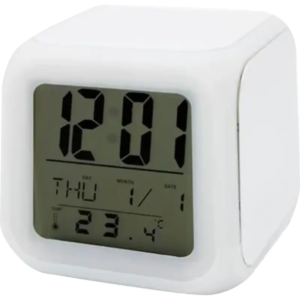 Reloj Alarma Cuadrado Sublimable (Caja de 10) Color Make