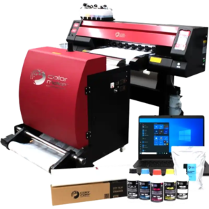 Sistema de Impresión DTF 702i Color Make High Speed; Impresora DTF 2 Cabezales Epson i3200  (Incluye: Impresora, Horno, Tintas, Film, polvo y Lap top) Color Make