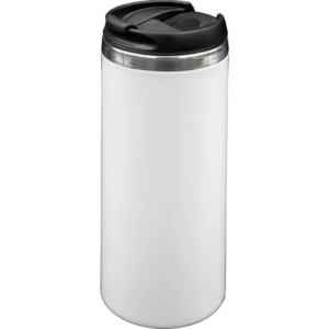 Vaso de Acero 450ml. Tipo Starbucks. Color Blanco (Caja de 24 pzas)