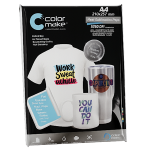 Papel de Sublimación A4. Platinum Plus Secado Instantáneo. Color Make