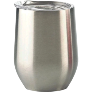 Vaso de Acero 300ml. Tipo Vinero Color Plata