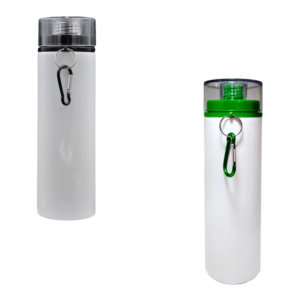 Botella de aluminio 750ml Blanca tapa de rosca (Caja de 12) Color Make