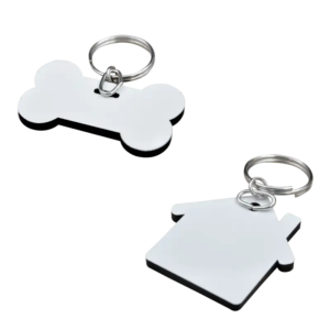 Llavero de MDF 5mm Reverso Negro. ColorMake