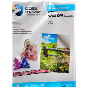 Papel fotográfico Adhesivo 135gr Tamaño Carta. Color Make