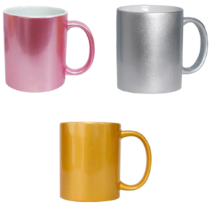 Taza de cerámica 11oz. Perlada Color Make