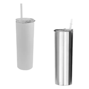 Vaso de Acero 600ml Tipo Skinny Blanco Color Make