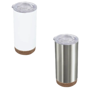 Termo Vaso de acero base corcho 17oz Texas (Caja de 5)